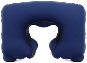 Şişme Seyahat Yastığı Boyun Destekli Taşınabilir ve Ergonomik Tasarım Uçak Araba ve Yolculuklar İçin İdeal (Gri)
