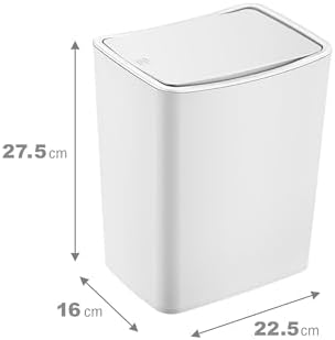 Çöp Kovası 8,5 LT BEYAZ - Görsel 3