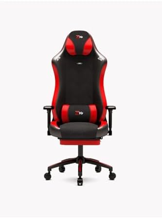 Alternative view of Zio Gaming Valor 1590B0511 Ayak Uzatmalı Profesyonel Oyuncu Koltuğu - Kırmızı Kumaş