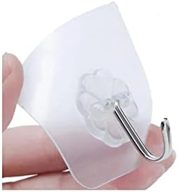 Alternative view of 5 Adet 6x6cm Şeffaf Güçlü Kendinden Yapışkanlı Kapı Duvar Askıları Ağır Yük Taşıma