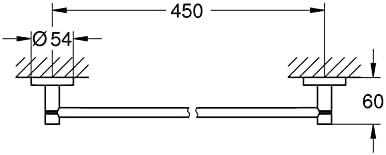 Start Uzun Havluluk | 504mm | Duş / Banyo Aksesuarları | Krom | 41197000