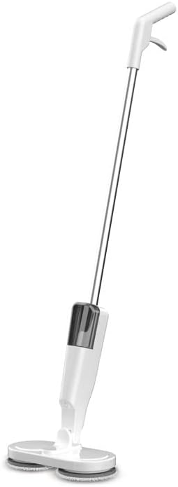 Alternative view of Şarjlı Su Püskürtmeli Elektrikli Mop – Çift Döner Başlık, Mikrofiber Ped, 2000 mAh, Tüm Zeminlerde Etkili Beyaz