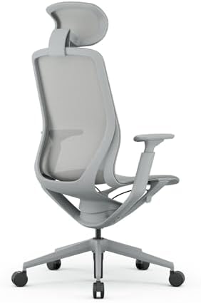Alternative view of XD-1003 Fileli Başlıklı Çalışma Koltuğu Gri Ergonomik Ofis Koltuğu