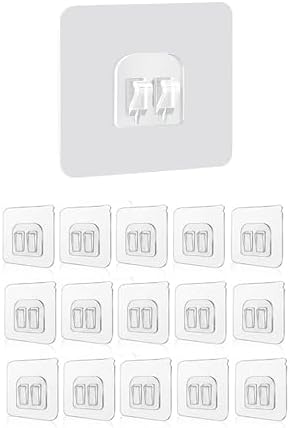 Alternative view of 15'li Çiftli Banyo Köşe Rafı Yedek (60x60mm) - 15 Parça Dev Avantaj Paketi Güçlü Kanca Seti