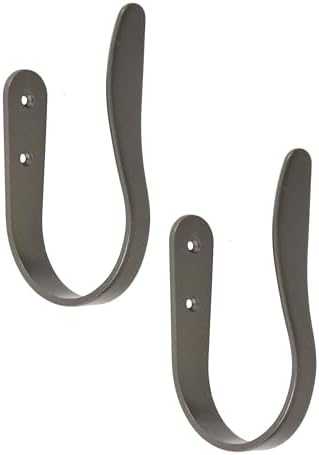 Galeri dekoratif perde ve perde askısı, 2'li set, koyu gri (gunmetal) - Görsel 3