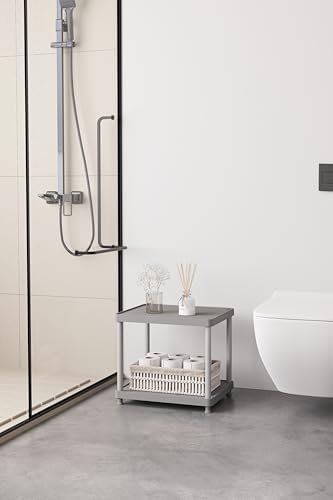 Alternative view of Gri 2 Katlı 33X40 Ekstra Geniş Düzenleyici Mutfak ve Banyo Rafı Sehpa