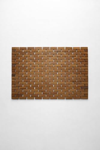Bambu Desenli Amerikan Servis 42x28 cm Doğal Ahşap Görünümlü Kaymaz Dayanıklı Sofra Altlığı Yemek Masası Koruyucu Şık ve Modern Tasarım - Görsel 4