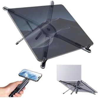 Çok Amaçlı Laptop Standı ve Telefon Tutucu, Manyetik, Katlanabilir, Tablet Standı, Selfie Çubuğu Özellikli, Ayarlanabilir