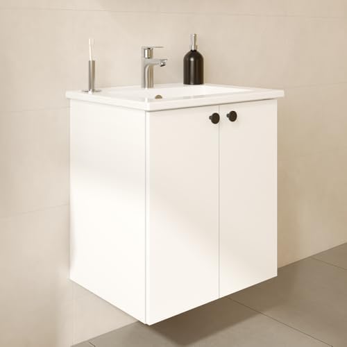 Shift T20 81002 Kapaklı Lavabo Dolabı, Parlak Beyaz, 60 cm