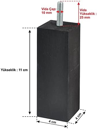 Alternative view of Ahşap Mobilya Koltuk Kanepe Ayağı Vida Çapı 10 mm