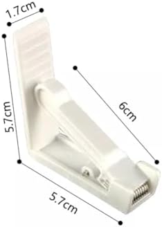 Alternative view of Plastik Masa Örtüsü Tutacağı Yaylı Mandal Kayma Önleyici Tutucu Sabitleyici Kıskaç Klips Aparat (Beyaz, 4'lü)