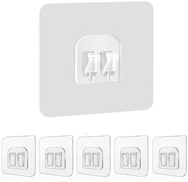 5'li Çiftli Banyo Köşe Rafı Yedek (60x60mm) - Şeffaf Güçlü Yapışkanlı Raf Tutucu Seti (Delme Gerektirmez) - Görsel 3