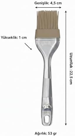 Alternative view of Silikon Fırça, Mutfak Kullanımı İçin Şeffaf Pilastik Saplı Asklı (1)
