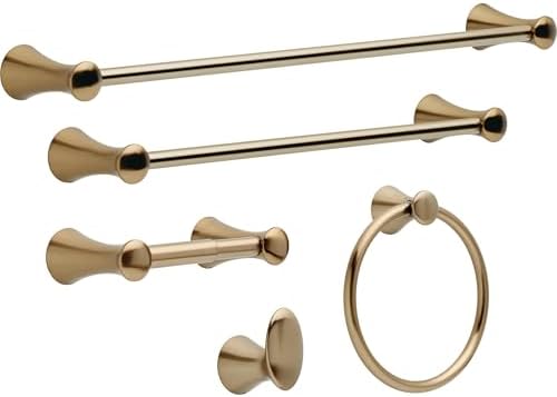 DELTA FAUCET 73846-CZ Lahara Duvara Monte Havlu Halkası Şampanya Bronz
