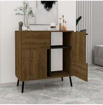 Dizayn Darien Ç001 Çok Amaçlı Dolap Ceviz/Ahşap Siyah