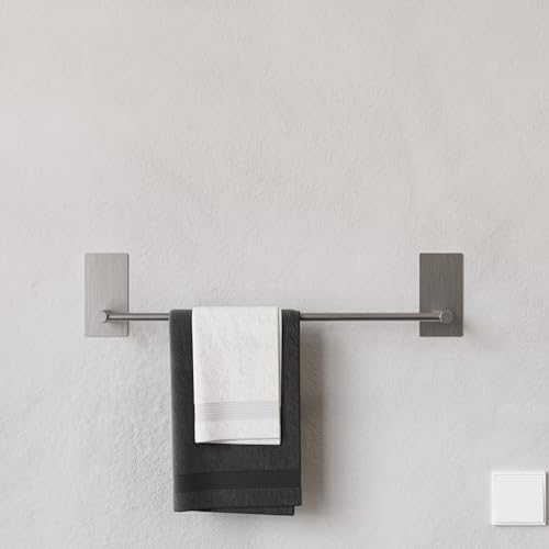 Alternative view of Zift Ömür Boyu Paslanmaz Çelik Havlu Askısı - Yapışkanlı Montaj Havluluk - 45CM Banyo & Tuvalet Havlu Tutacağı