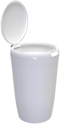 6 LT Banyo Mutfak Tezgah Üstü Çöp kovası - Beyaz