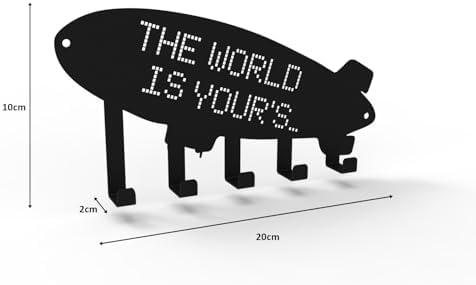 Alternative view of THE WORLD IS YOUR'S METAL ANAHTARLIK SİYAH