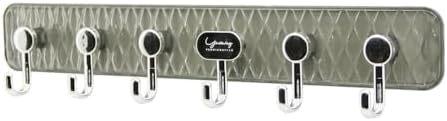 ASKI MİKA KRİSTAL PLASTİK TABANLI 6 KOLLU= TAK ÇIKAR YAPIŞKANLI MONTAJ 6X42CM (5122)