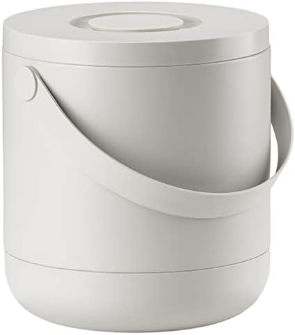 Circular Çöp Kovası, Çap: 31,5 x 31 cm - 15 Litre, Gri