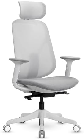 XD-1004-Fileli Başlıklı Çalışma Koltuğu Gri