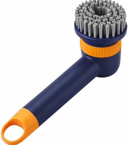 Alternative view of Şarjlı Temizlik Fırçası Değişebilir Başlık Sert Zemin Ayakkabı Temizleme Fırçası LED Ekran Göstergeli Clean Shoes Spin Scrubber TJ03 (Lacivert)