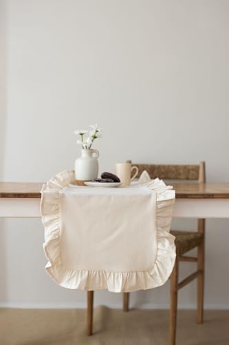 | Fırfırlı Runner 40 X 110 Cm (Bej) - Görsel 4