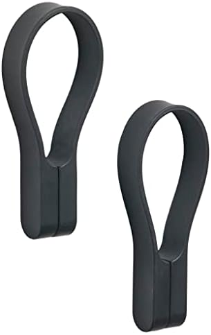 Loop havlu askısı, el havlusu askısı, manyetik havlu klipsi, el havluları ve bulaşık bezleri için, 9 cm, 2 adet, siyah - Görsel 3