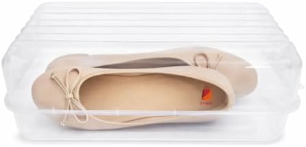 Kadın Set Şeffaf Ayakkabı Saklama Kutusu Taşıma Saklama Kabı Organizer İstiflenebilir Plastik (12) - Görsel 3