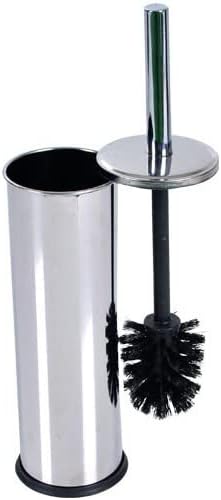Metal WC Fırçası, Krom Tuvalet Temizleme Fırçası, Paslanmaz Çelik Saplı, Dayanıklı ve Hijyenik Banyo Aksesuarı