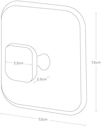 Alternative view of 1843 Tower manyetik silikon sünger, siyah, silikon/mıknatıs, minimalist, 7,5 x 7,5 x 3 cm