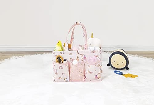 Pazar Kapısı Başucu Düzenleyici Bakım Çantası Organizer (Pembe) - Görsel 3