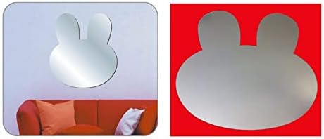 Aynalı Duvar Süsü (sticker) Tavşan Şekilli