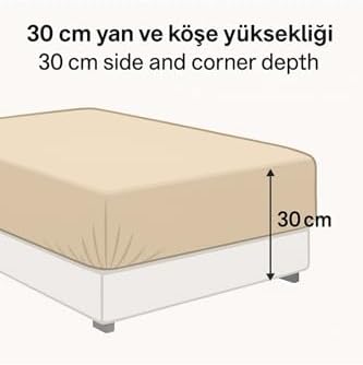 Ezgi Battal Boy Desenli Lastikli Çarşaf Seti 180X200 Cm + 2 Adet Yastık Kılıfı 50X70 Açık Mavi, stilbatzk