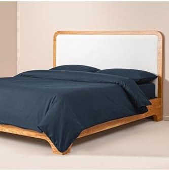Alternative view of Yüzde Yüz Pamuk Percale Nevresim Seti 160x220 cm Lacivert - Pure Serisi