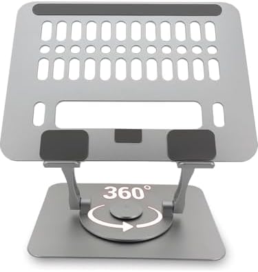 ZR-516 Alüminyum Taşınabilir 360 Derece Dönebilir Katlanabilir Laptop Standı - Görsel 3