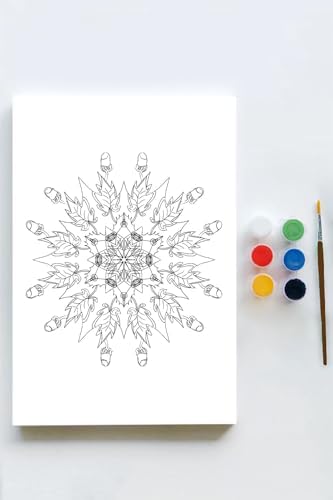 (pster21590) Mandala Tuval Kanvas Tablo Boyama Hobi Seti 7 (40x60cm)