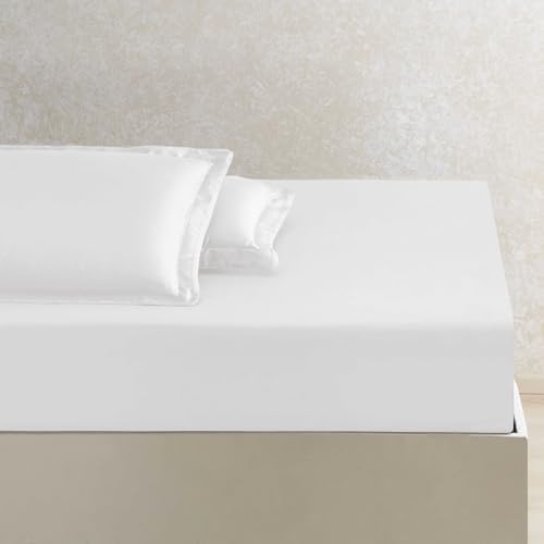 X TENCEL™ Lyocell Çift Kişilik Çarşaf Beyaz