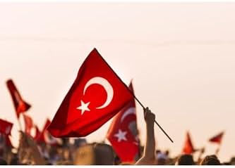 ZC Bayrak Sopalı Türk Bayrağı 70x105 Yüksek Kalite Çift Tarafllı Fabrikasyon Baskı Alpaka kumaş