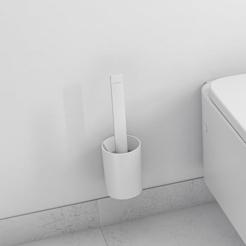 WallStoris Modern Tuvalet Fırçası Tutacağı, Mat Beyaz, 27927700