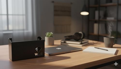 Alternative view of Siyah Wi-Fi Yönlendirici Saklama Kutusu, Wifi Kutusu Duvar Asılabilir Modem Saklama Kutusu, TV Set Üstü Kutular, Uzaktan Kumanda vb. 1 Adet