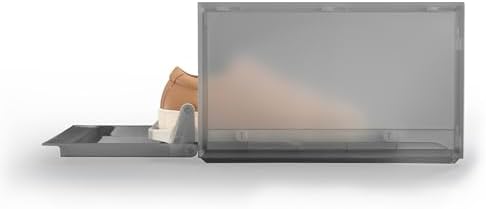 ShoeCase Premium Ayakkabı ve Spor Ayakkabı Saklama Kutusu Düzenleyici, Kaydırmalı Ayakkabı Tepsisi, 2'li Paket