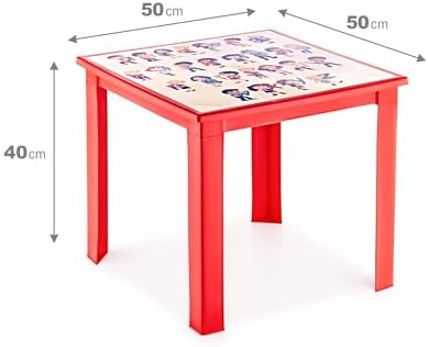 Alternative view of 50X50 H:40 Çocuk Masası KIRMIZI-ALFABE