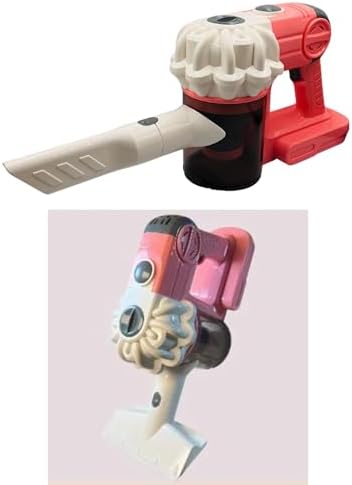 Giffy / Oyuncak Pilli Model Çekme Ve Süpürme Özellikli Dikey Süpürge 78 Cm Gerçekçi Oyuncağım 3 Başlıklı 2 Farklı Renk Seçeneği (Pembe-Mavi) (pembe)