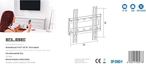 Alternative view of SP-2460-F - 24''-60'' TV için evrensel sabit duvar montajı (kapasite 30 kg, vesa: 50x50, 75x75, 100x100, 200x100, 200x200) siyah