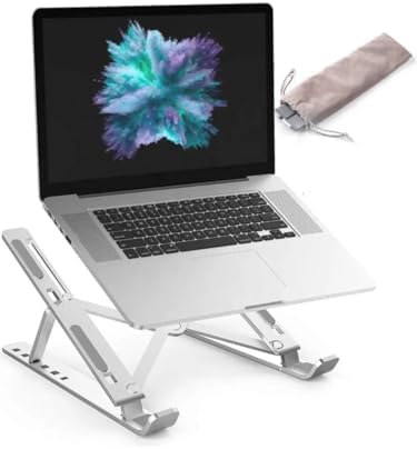 Alternative view of ilka07 Taşınabilir 7 Kademeli Laptop Stant Bilgisayar Stant Notebook Stant Tüm Laptoplarla Uyumlu Bilgisayar Standı Taşınabilir Metal Kaymaz Stant Dizüstü Bilgisayar Stantı