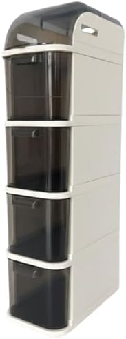 Pro Slim Tekerlekli Dolap, 4 Çekmeceli Banyo Mutfak Organizer, 95x20x38.5 cm