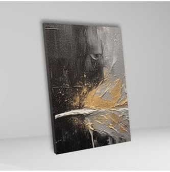 Alternative view of 3'Lü Kanvas Duvar Tablosu Siyah Şans Tüyü Tasarımı, 60 X 90