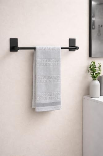 Alternative view of Banyo Premium Siyah 304 Paslanmaz Uzun Havluluk, Havlu Askısı | Güçlü Yapışkan | 5 Yıl Garanti