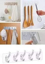 Alternative view of Süper Güçlü Yapışkanlı 5'Li Şeffaf Banyo ve Mutfak Askısı